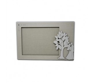 Portafoto in legno mdf con strass ed applicazioni. Personalizzabile e  in varie misure