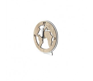 Orologio in legno mdf da appoggio. Linea "galileo", disponibile in diverse misure e colori.