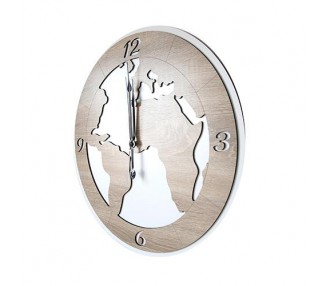 Orologio da parete in legno mdf ,  linea "galileo". Disponibile un diverse misure.